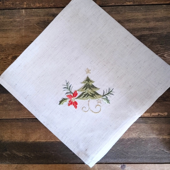 Wayfair Pohlman Embroidered Christmas Napkins | Set Of 8 | New In Package - Picture 3 of 6